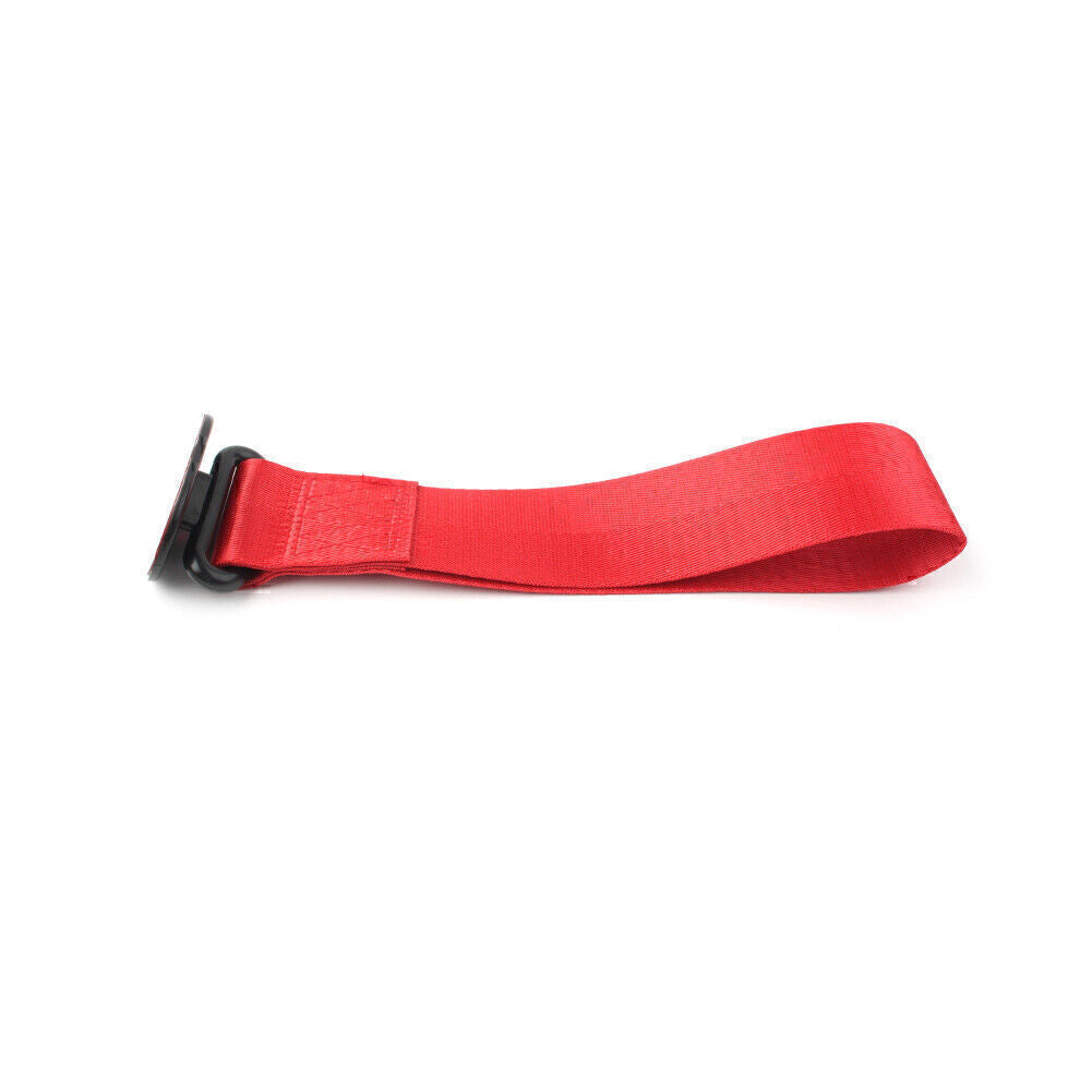 Red Universal Racing Car FrontRear Tow Towing Strap Belt Hook Rope Rally Hook