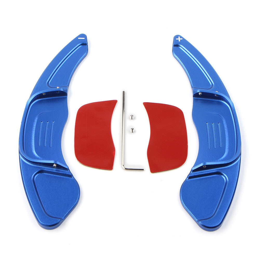 Car Steering Wheel Paddle Shifters Extension Fit for VW for GOLF 7 2015-GTI R MK7 Blue