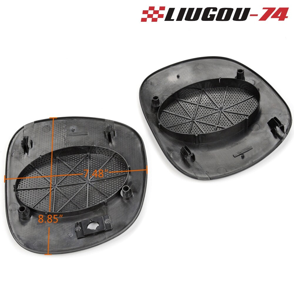 2-Piece Dashboard Speaker Grille Protector for 98-05 for Chevrolet S-10 Blazer in Black