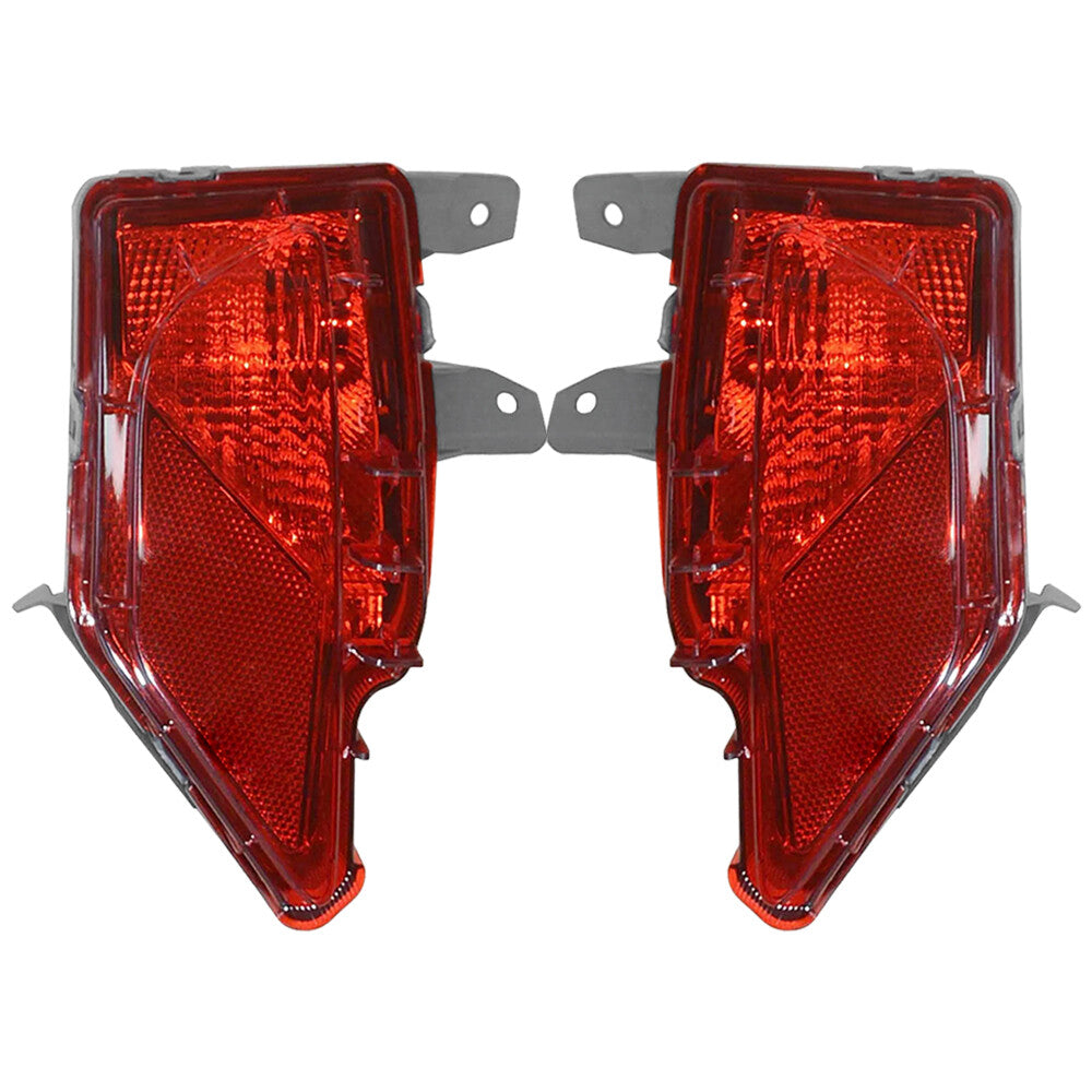 Fits For RAV4 2016-2018 2x Rear Left Right Bumper Fog Light Reflector Lamp