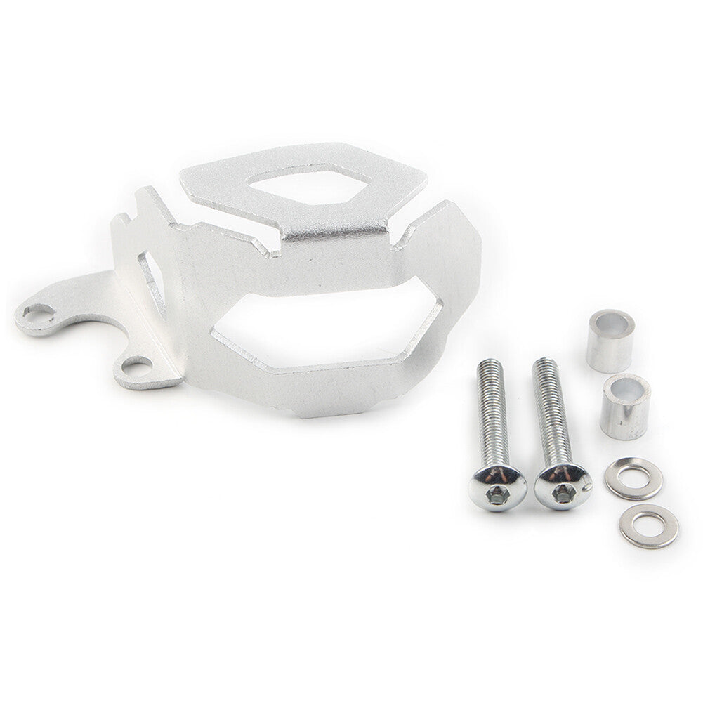 for BMW F800GS F700GS 13-2018 Silver CNC Front Brake Oil Fluid Reservoir Cover