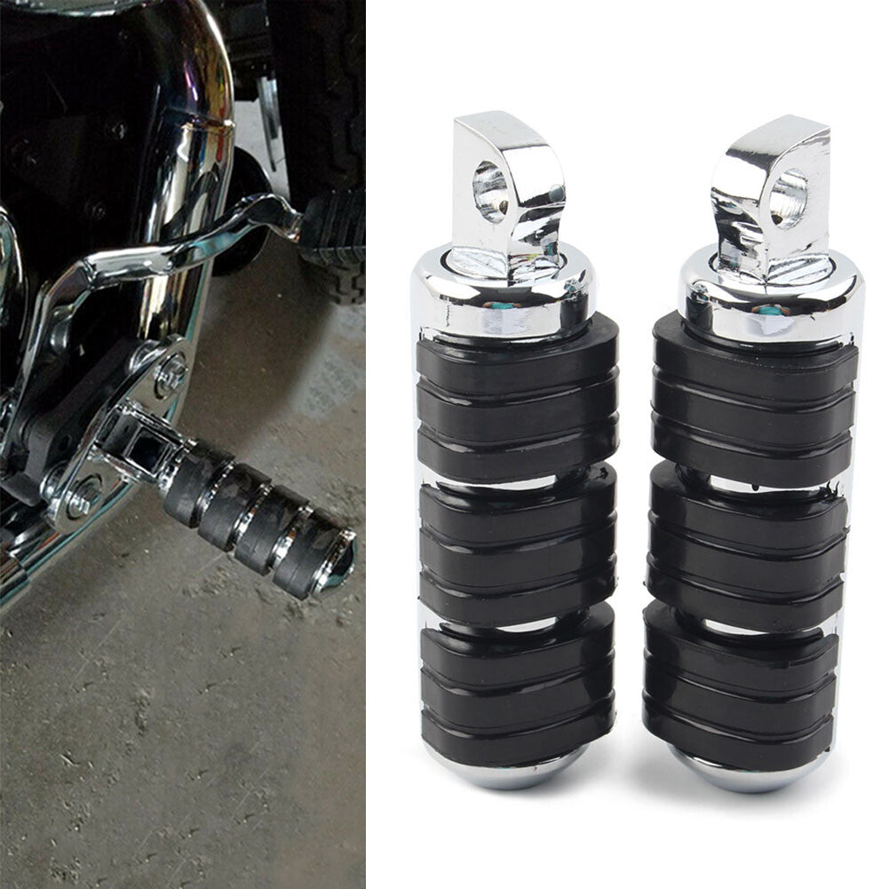 Rear Highway Foot Pegs Rest Pedals Fit for Harley Davidson Chrome