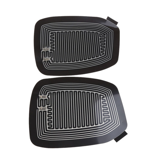 Car Side Mirror Glass Heater Heated Defogger Pad Mat Quick Warm 13W 2Pcs Parts