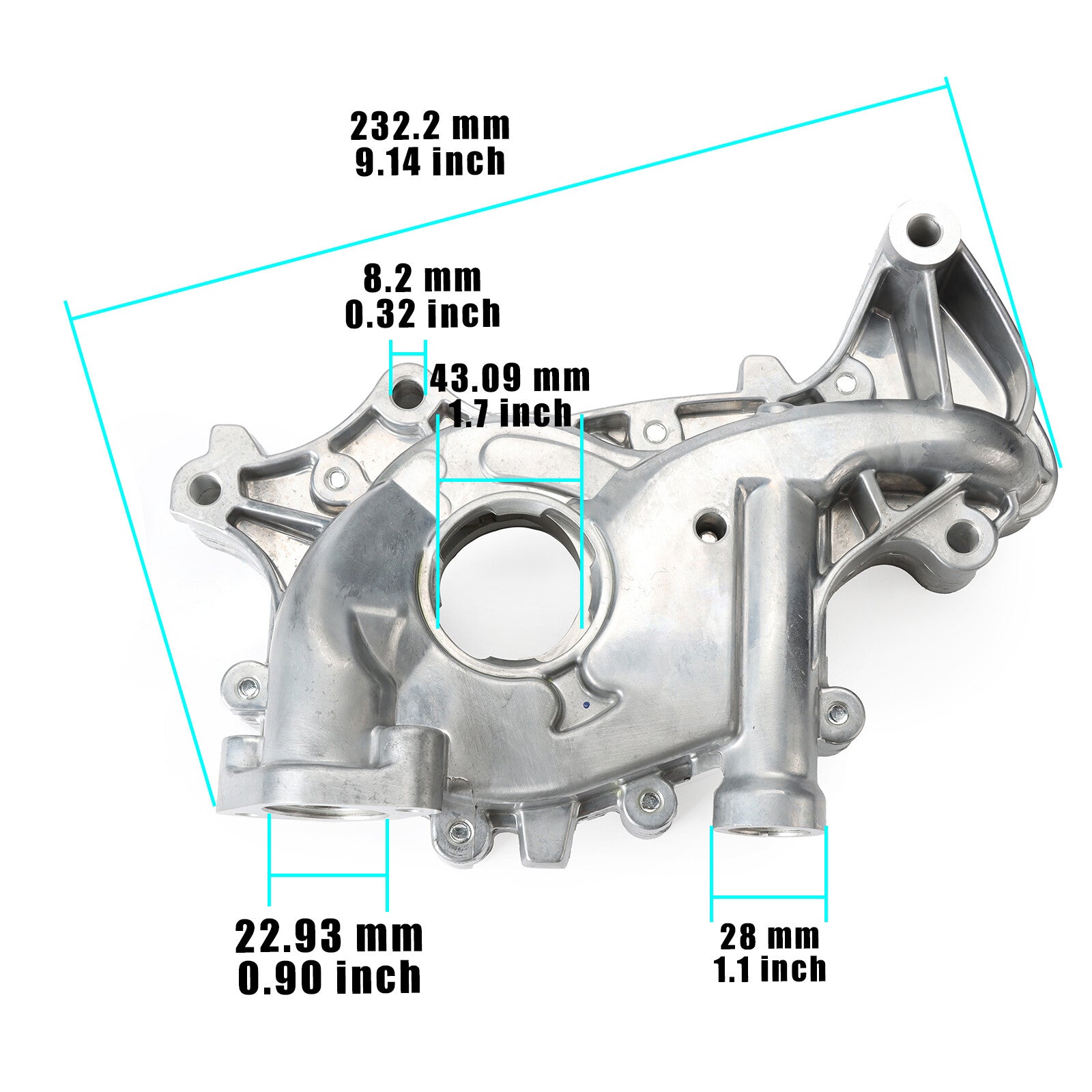 M390HV Engine Oil Pump High Volume for 2007-2020 for Ford 3.5L 3.7L Aluminum