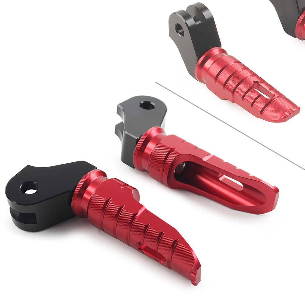 Paar CNC vordere Fu?rasten Fu?rasten Pedal Aluminum f¨¹r T100 T120 2016-2022 Rot