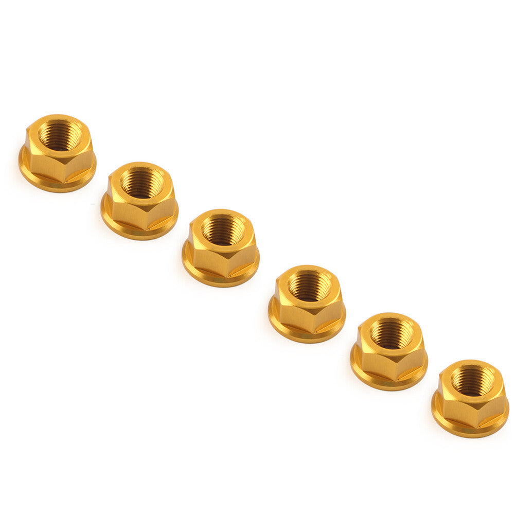 M10  1.0 Kettenradmuttern f¨¹r for Ducati Streetfighter Panigale V4 S Speciale Gold