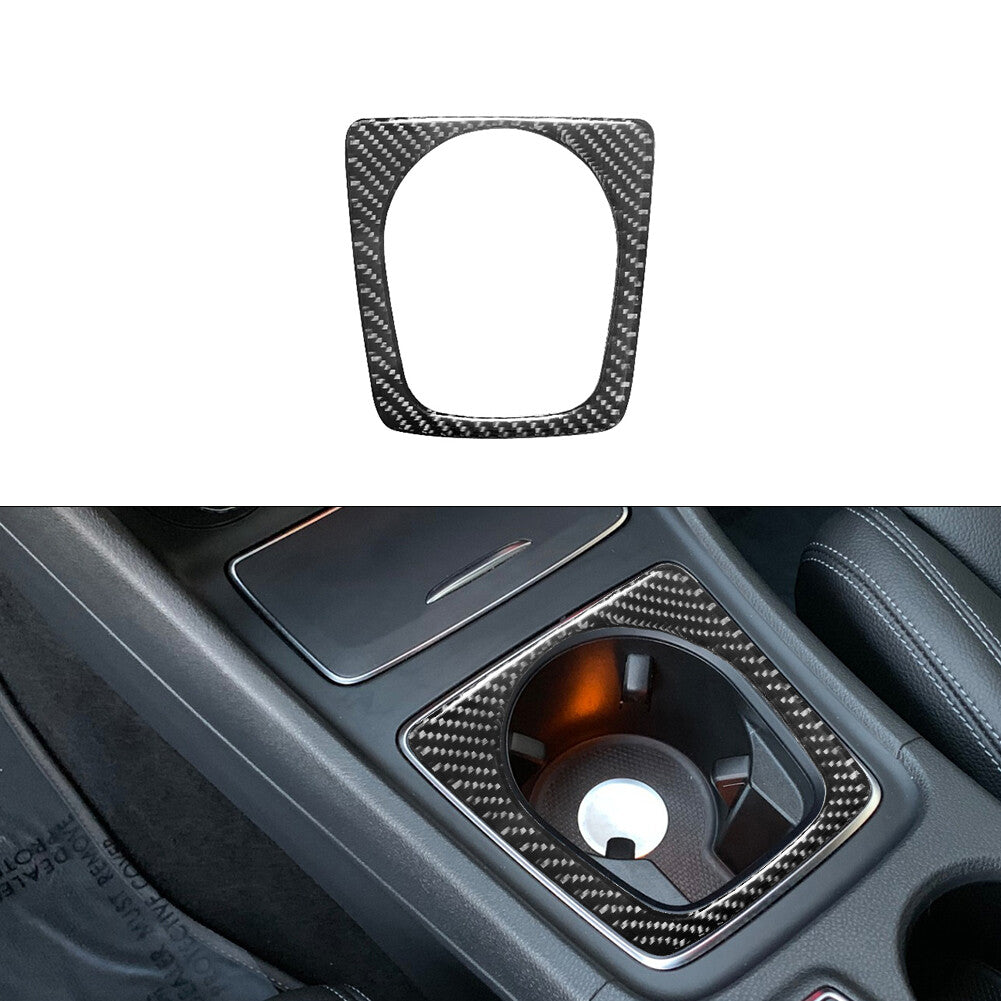 Carbon Fiber Cup Holder Trim for Mercedes-Benz CLA 2014-18/GLA 2015-18