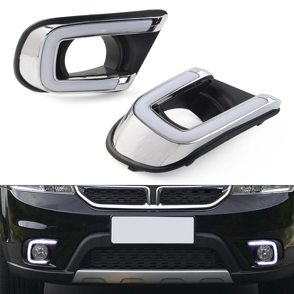 Daytime Running Light DRL w/ Turn Signal Lamp for Dodge Journey 2014 2015 2016