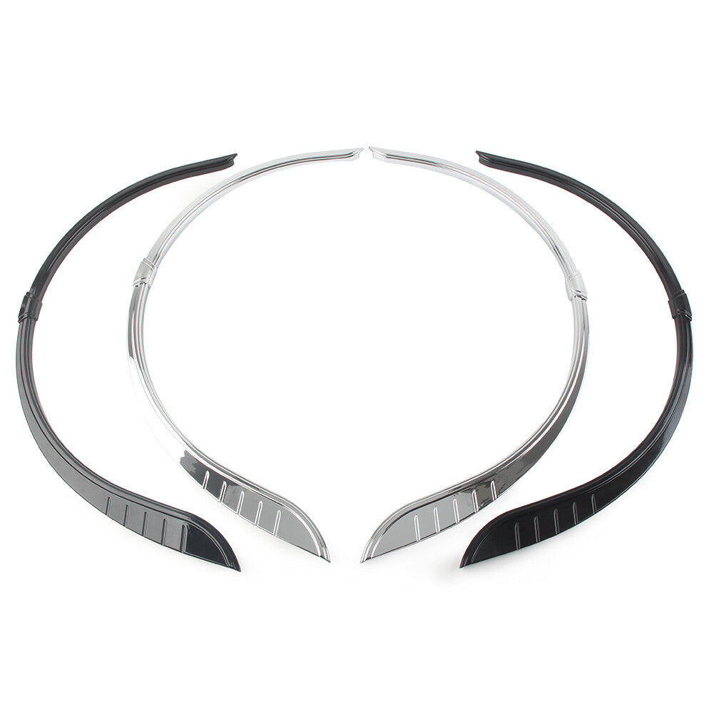Motorcycle Rear Fender Flares Skirts Trim Accent for Harley Tri-Glide Ultra