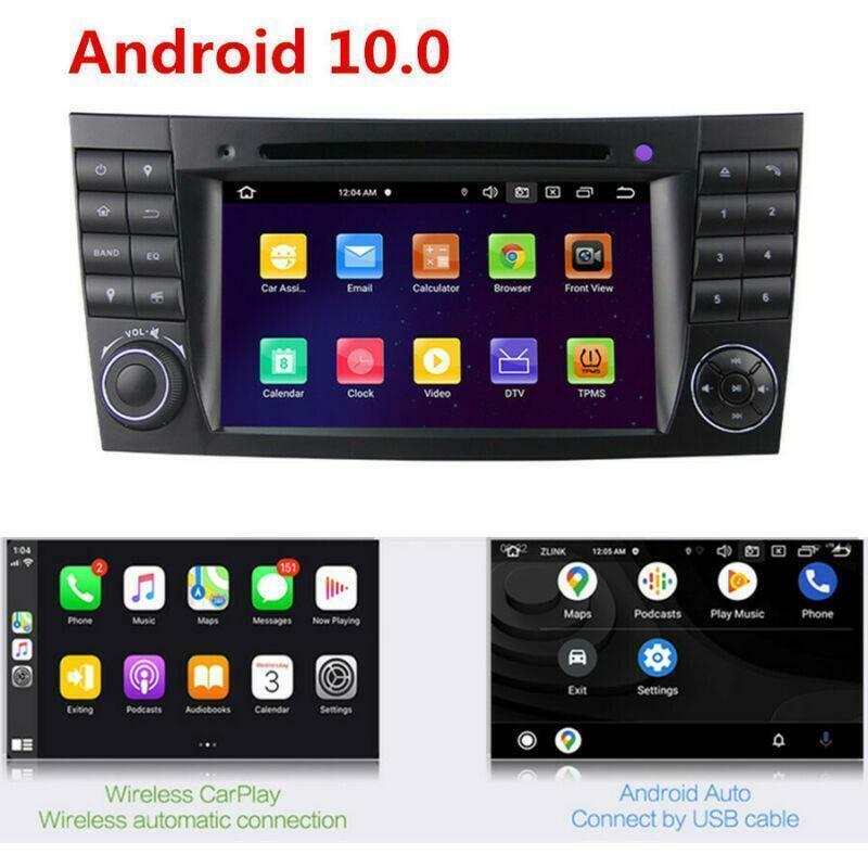for Mercedes W211 E W219 CLS Android 10 DVD Radio Stereo Player GPS 32GB Carplay