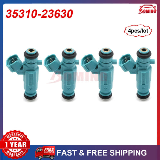 4x 35310-23630 New Fuel Injector for Hyundai Tiburon 2003-2008 3531023630
