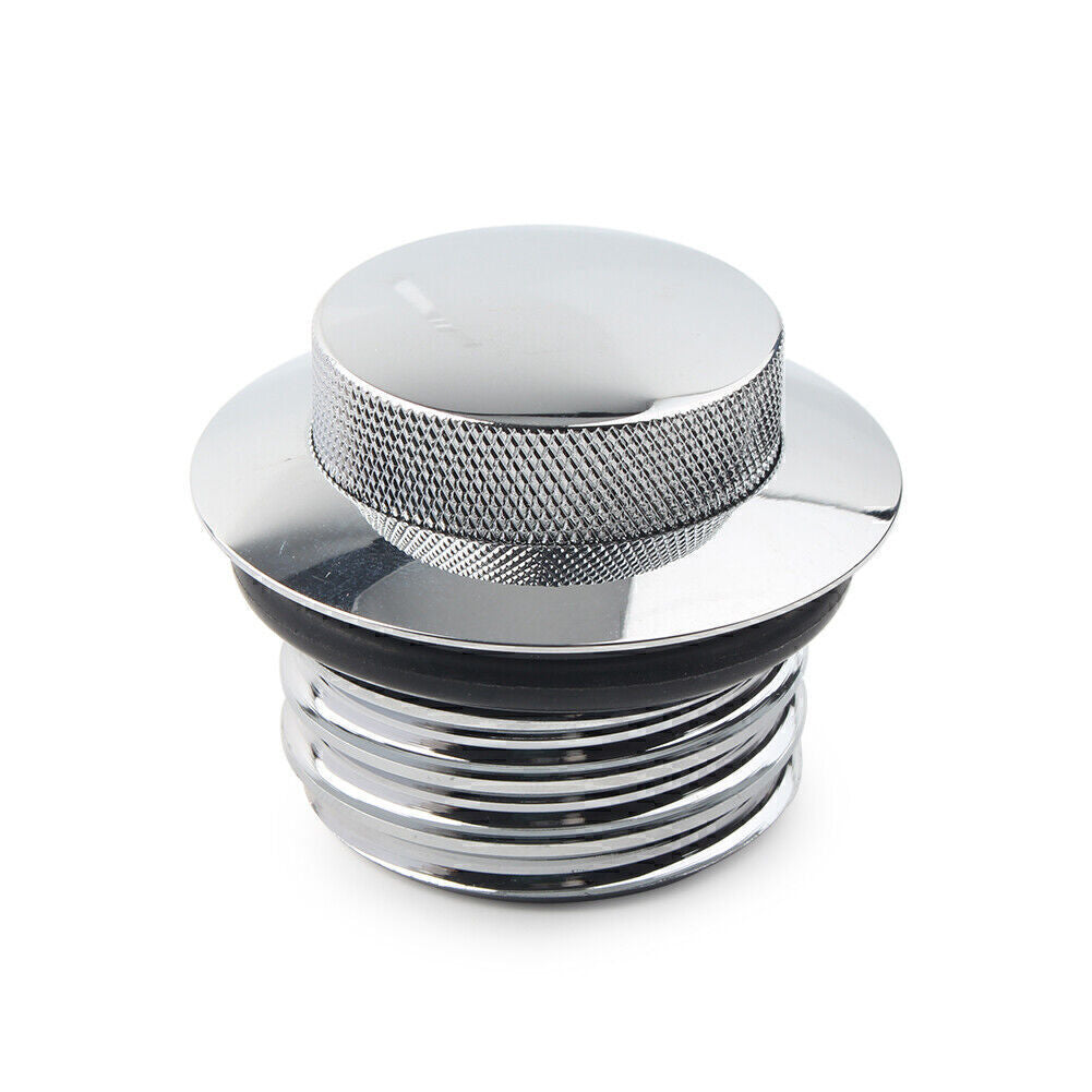 1X Chrome Flush Pop Up Reservoir Gas Cap Vented Fuel Tank Screw for Harley