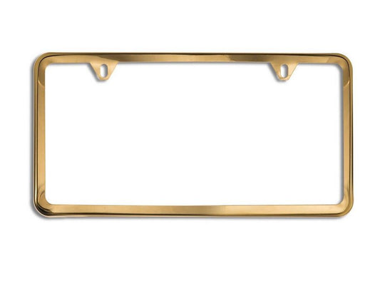 1 piece car license plate frame cover cap rear boot trunk gold suitable for Toyota