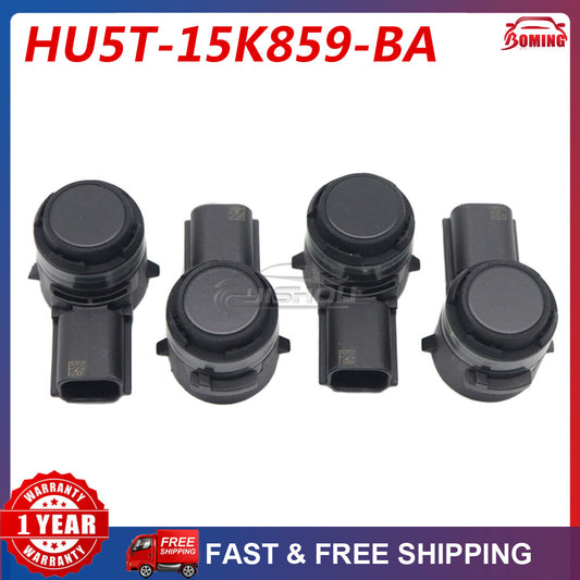 4x New HU5T-15K859-BA PDC Reverse Parking Assist Sensor For 2019-21 for Ford Edge