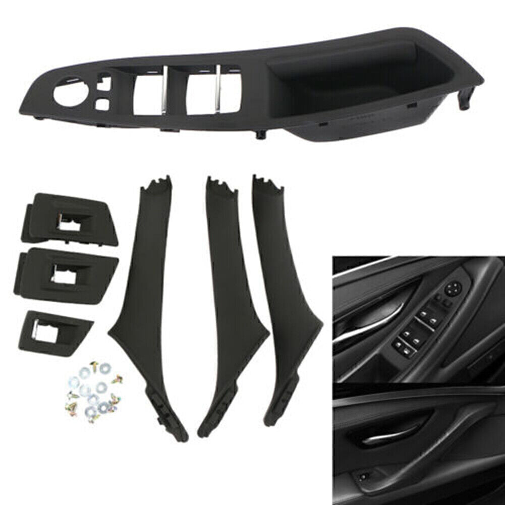 for BMW F10 F11 F18 Black Car Door Handle Window Lift Switch Button Frame Panel