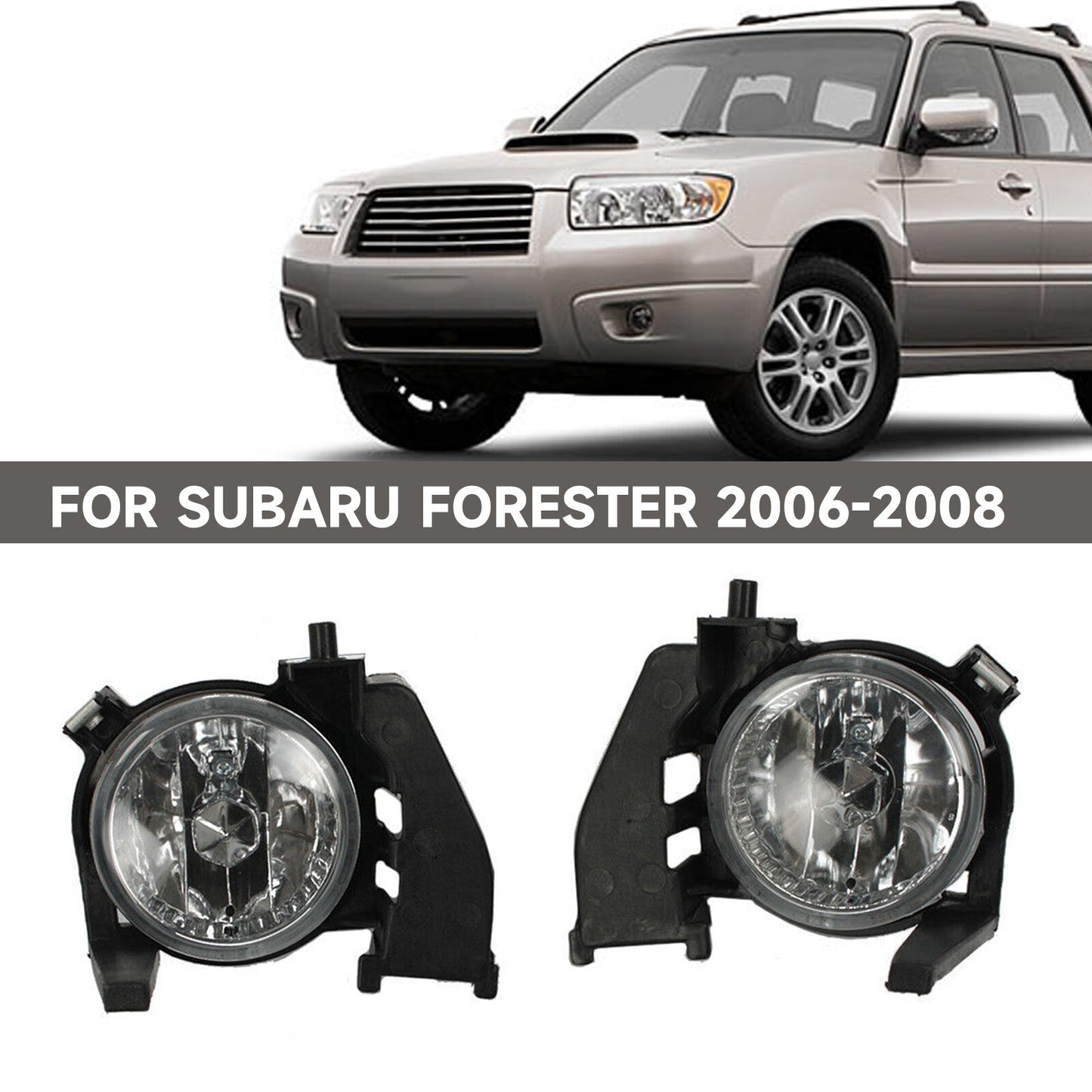 for Subaru Forester 2006-2008 Front Bumper Fog Light Lamp Left Right Side AT