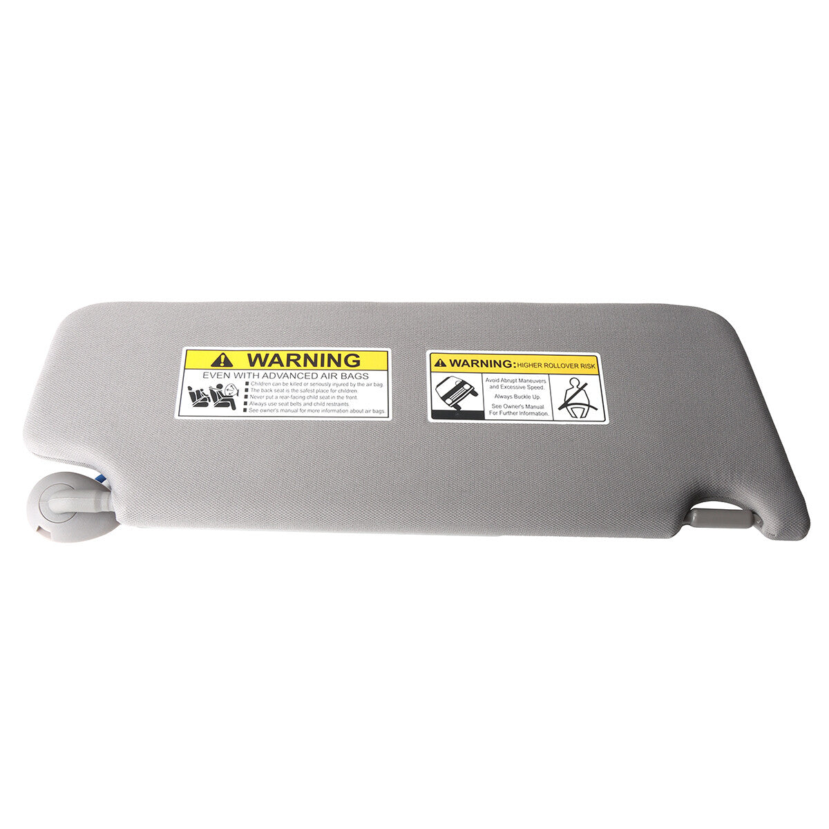 1X Gray Left Driver Side Sun Visor Assembly W/ Mirror for Honda Pilot 2016-2022