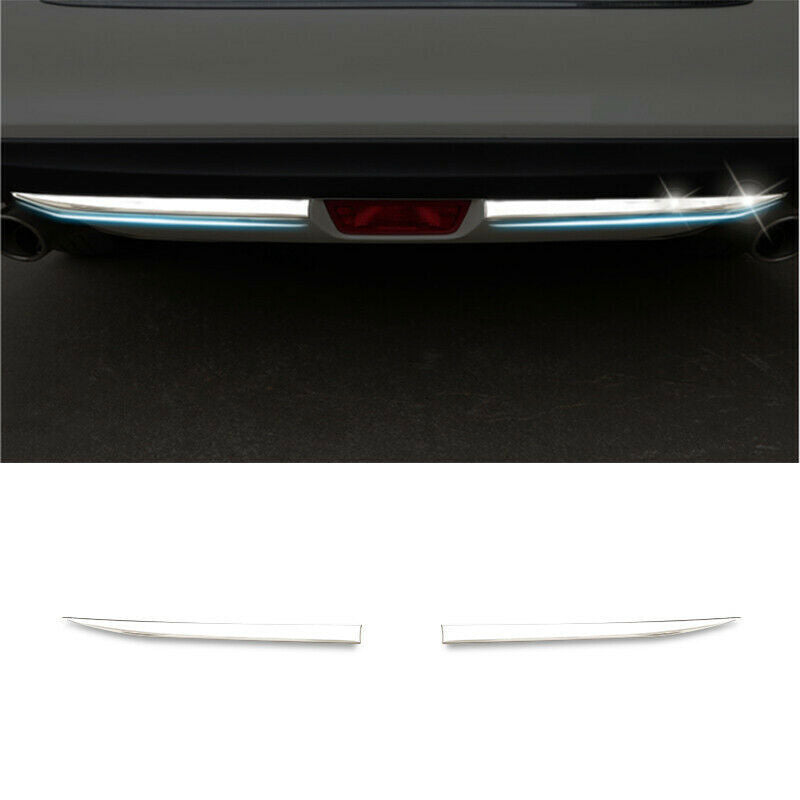 Bright silver for Nissan Teana Altima 2016-2018 lower rear bumper strips Trim