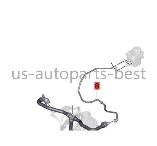 New Line Expansion Tank Pipe for BMW M5 F90 Sedan 17127856749