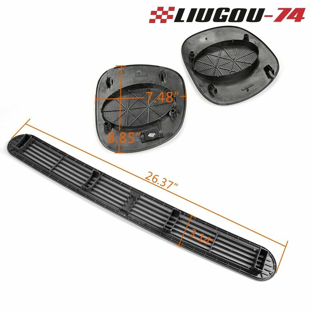 Dash defrost vent cover Lh & Rh speaker grille fits 98-05 Jimmy Blazer Sonoma