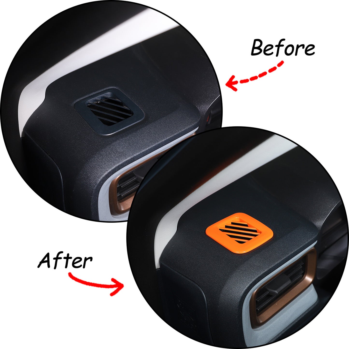 2-Piece Volume Switch Blade Ring Cover Decoration for FengyangTA FJ Cruiser 2007-2021 USA