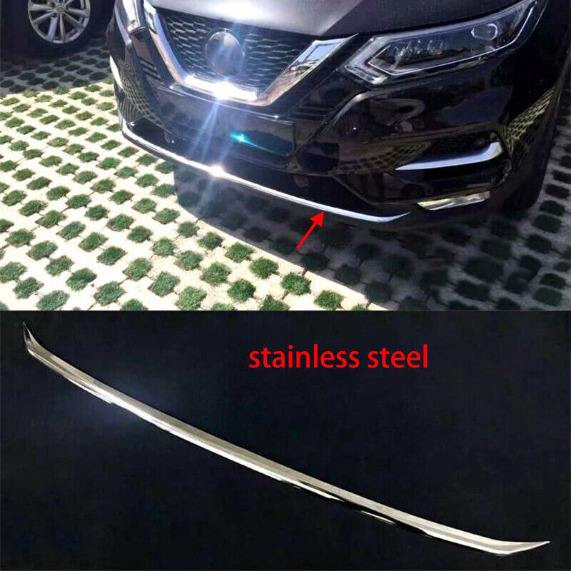 for Nissan Rogue Sport 2020 S. Steel Chrome Front Hood Spear Strip Styling Trim