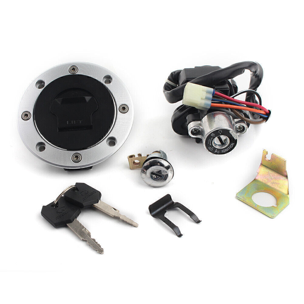 for Suzuki TL1000R GSF1200 GS500 Fuel Gas Tank Cap Ignition Switch Lock Key Set