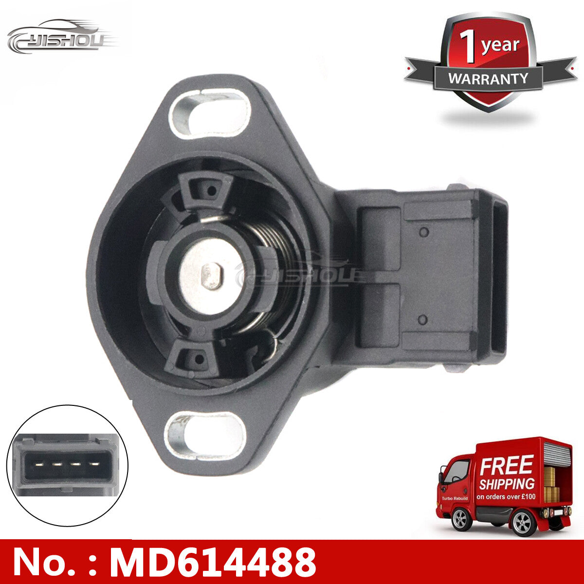 TPS328 Throttle Position Sensor (TPS) for Dodge , for Mitsubishi , and for Hyundai for Eagle MD-614405