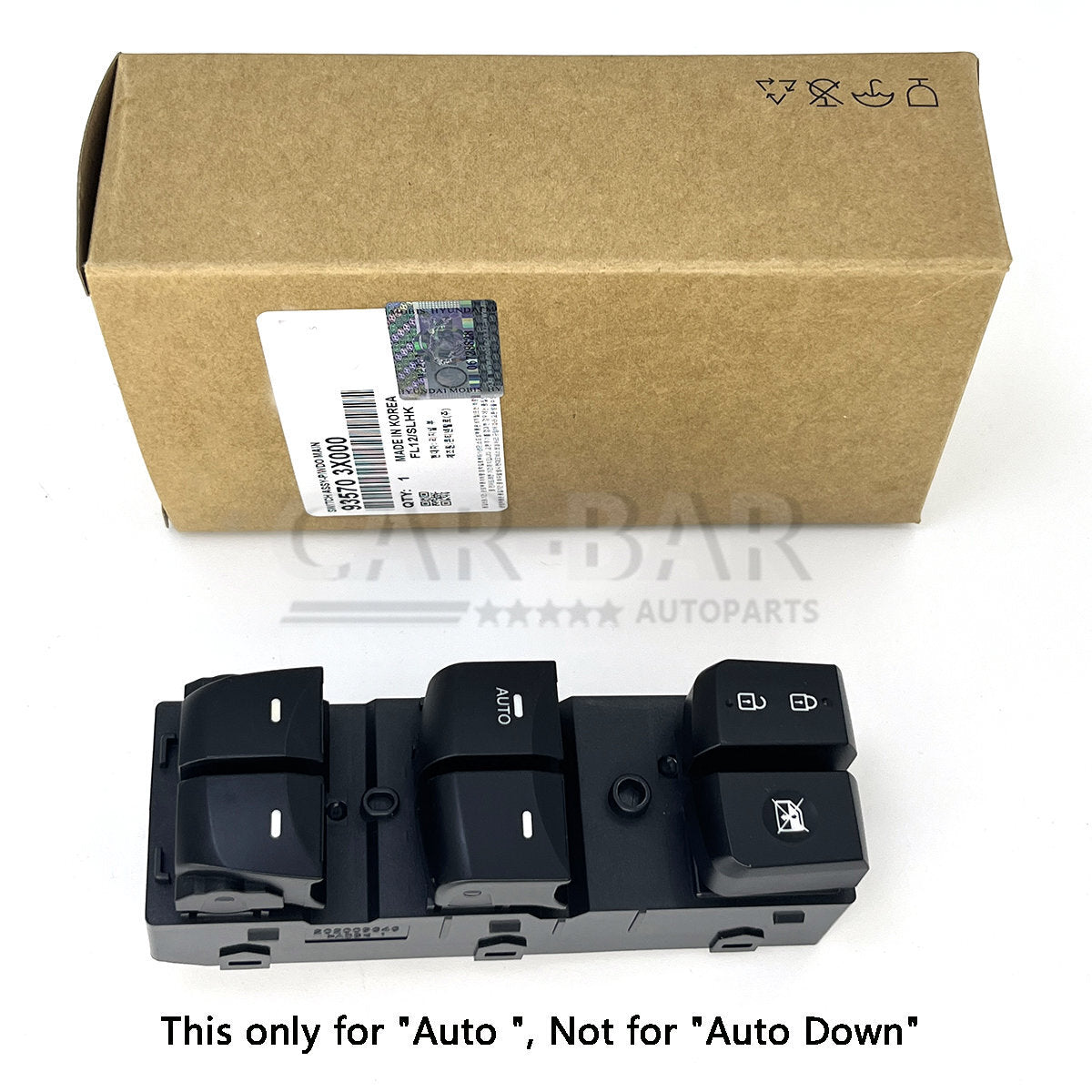 AUTO Left Driver Master Door Window Switch 93570-3X000 for 11-15 for Hyundai for Elantra