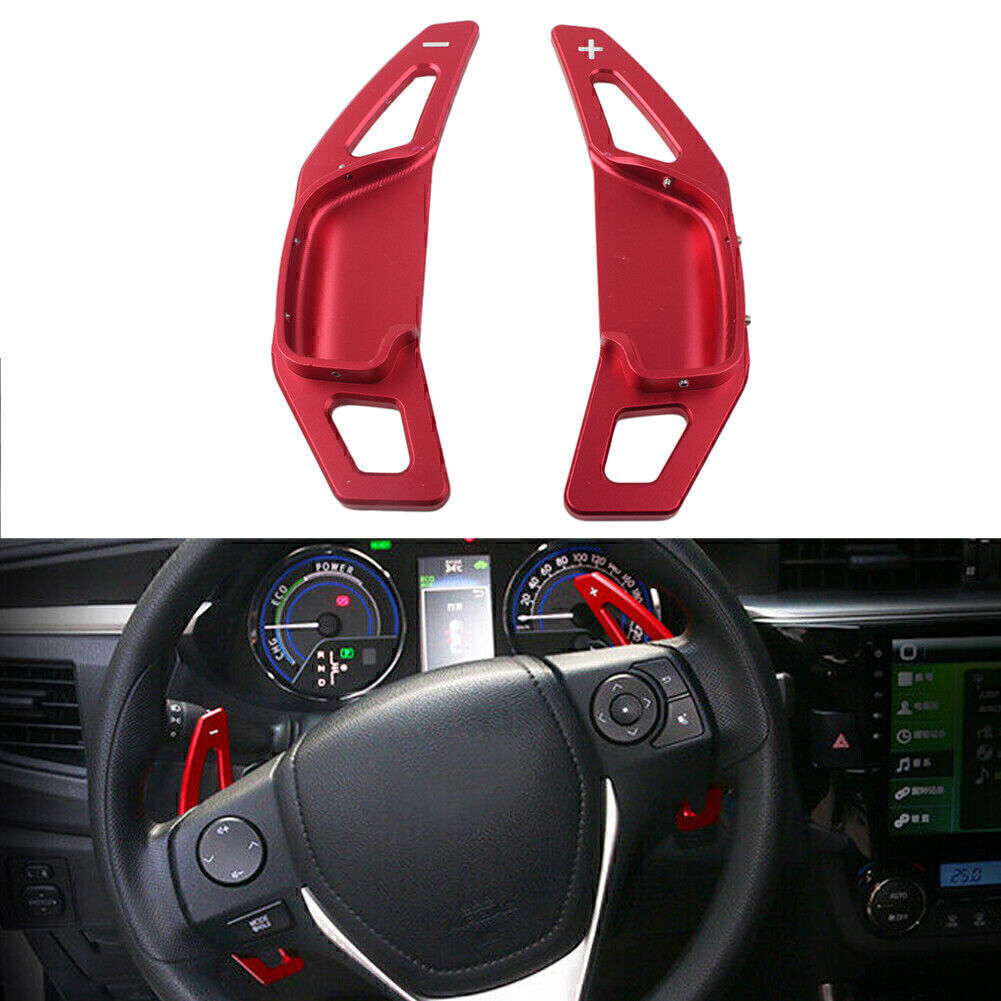 Shifters Gear Shift Steering Wheel Extension Paddle Fit for Toyota for Corolla for Camry Red