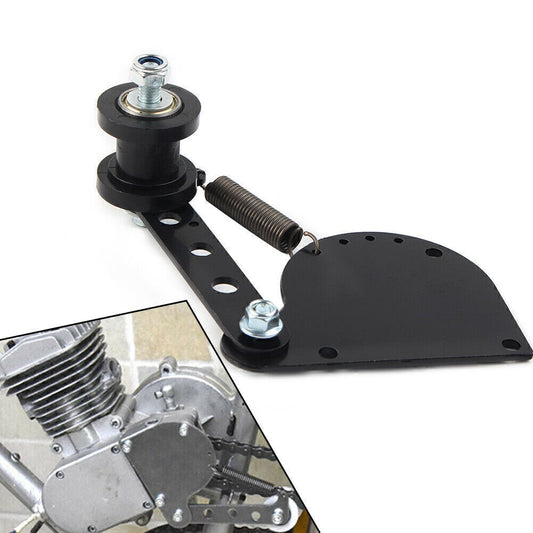 Spring Loaded Chain Tensioner Kit Black Fit 49cc/66cc 80cc Engine Motorized Bike