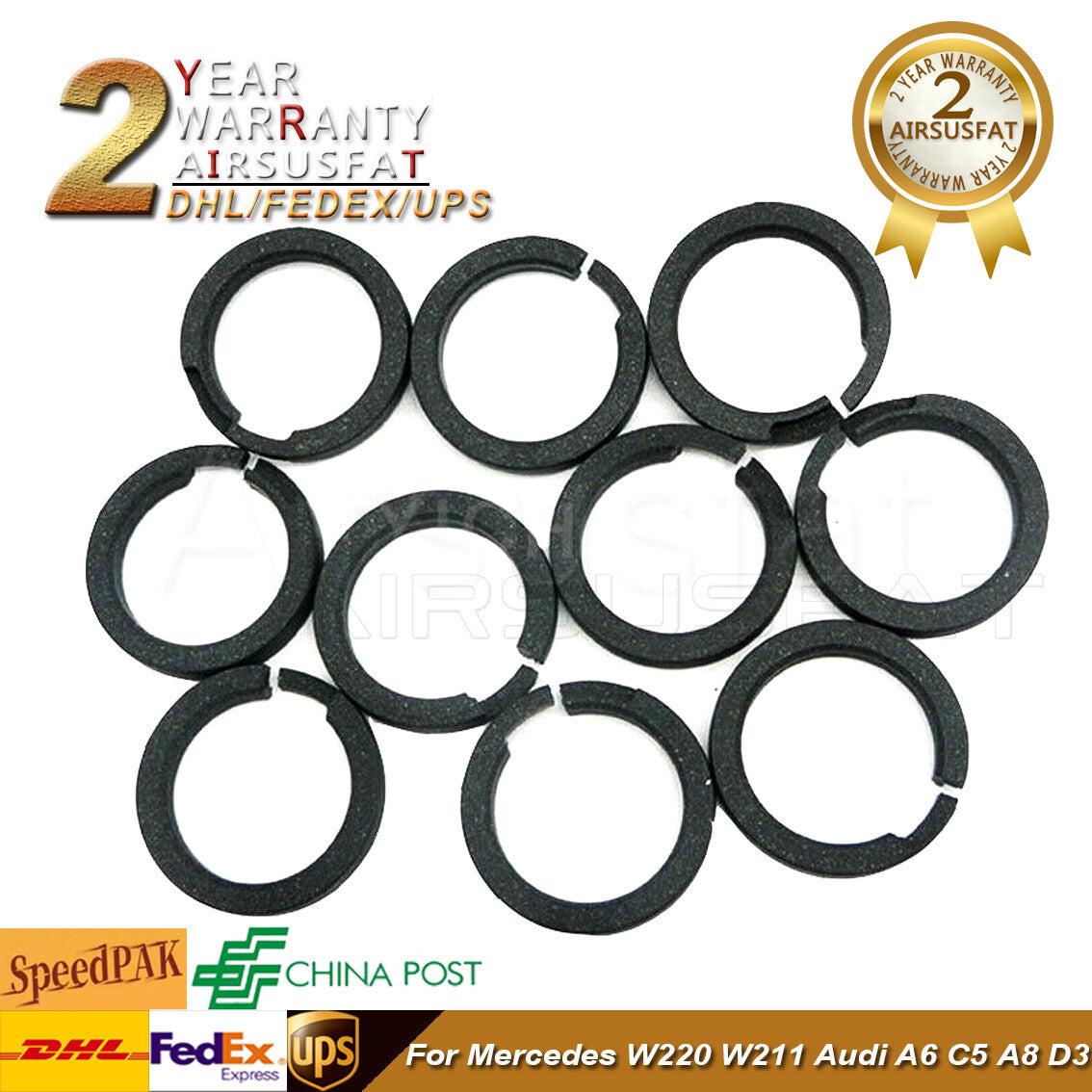 2203200104 10pcs Air Compressor Cylinder Piston Rings For W220 W211 A6 C5 for A8 D3