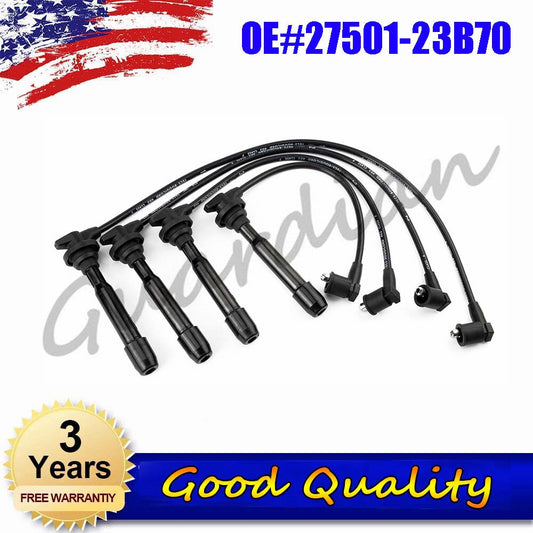 4-piece spark plug wire kit 27501-23B70 for Kia Sportage SPECTRA5 SPECTRA SOUL for TUCSON