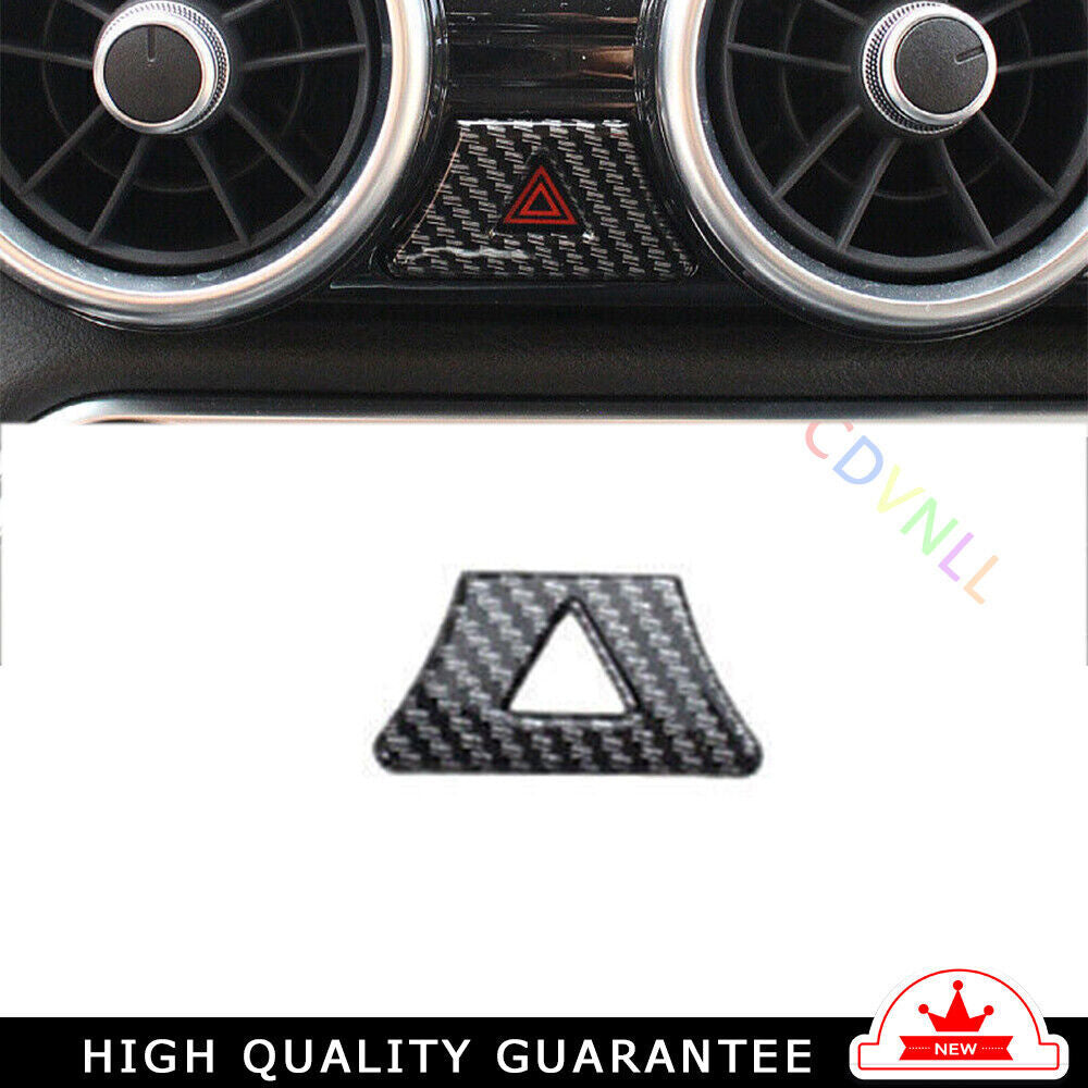 Mergency Light Switch Control Trim for Nissan Sylphy Sentra 2020-22 Carbon Fiber
