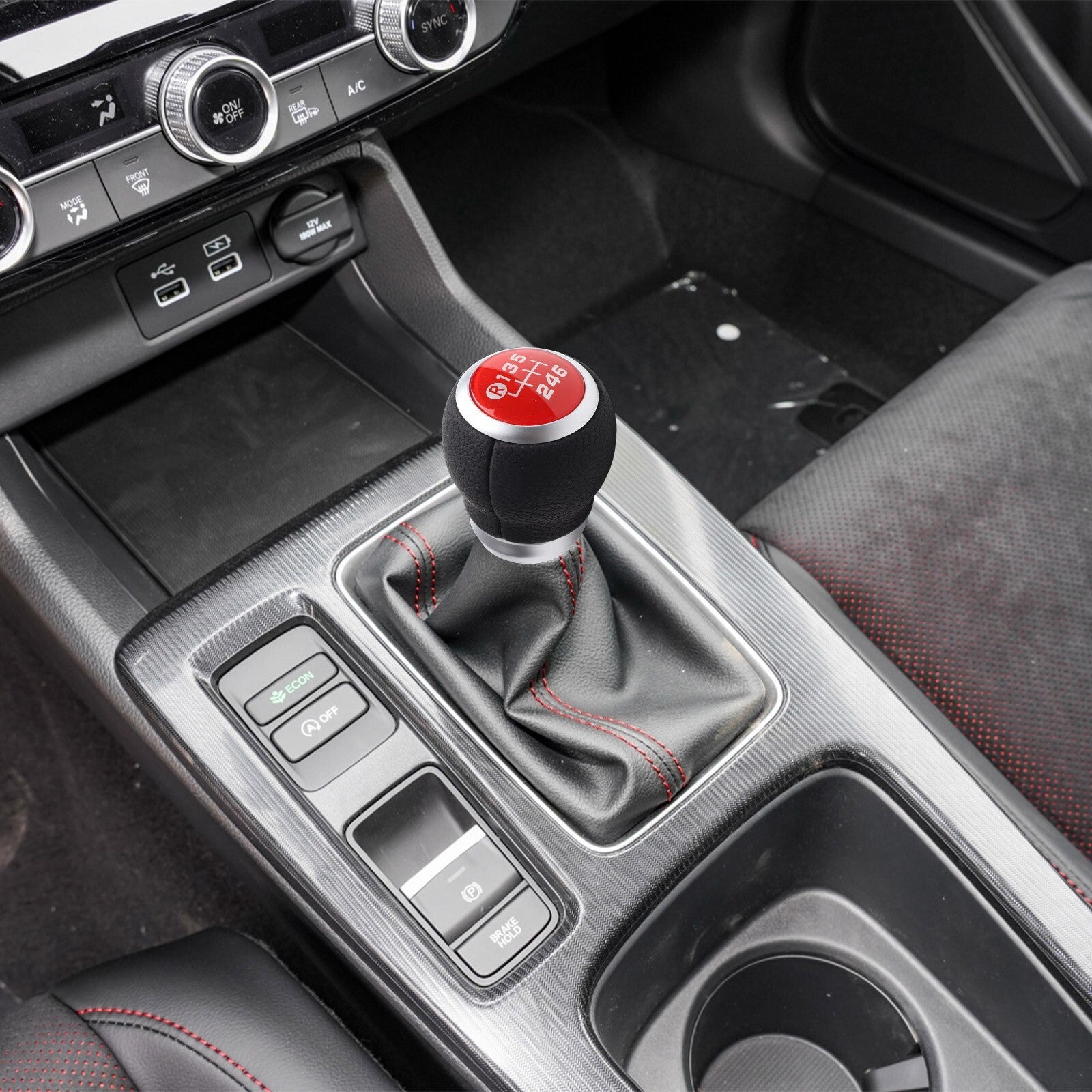 6 Speed Manual Gear Shift Knob Red for BRZ for Toyota 86 for SCION -S 13-20