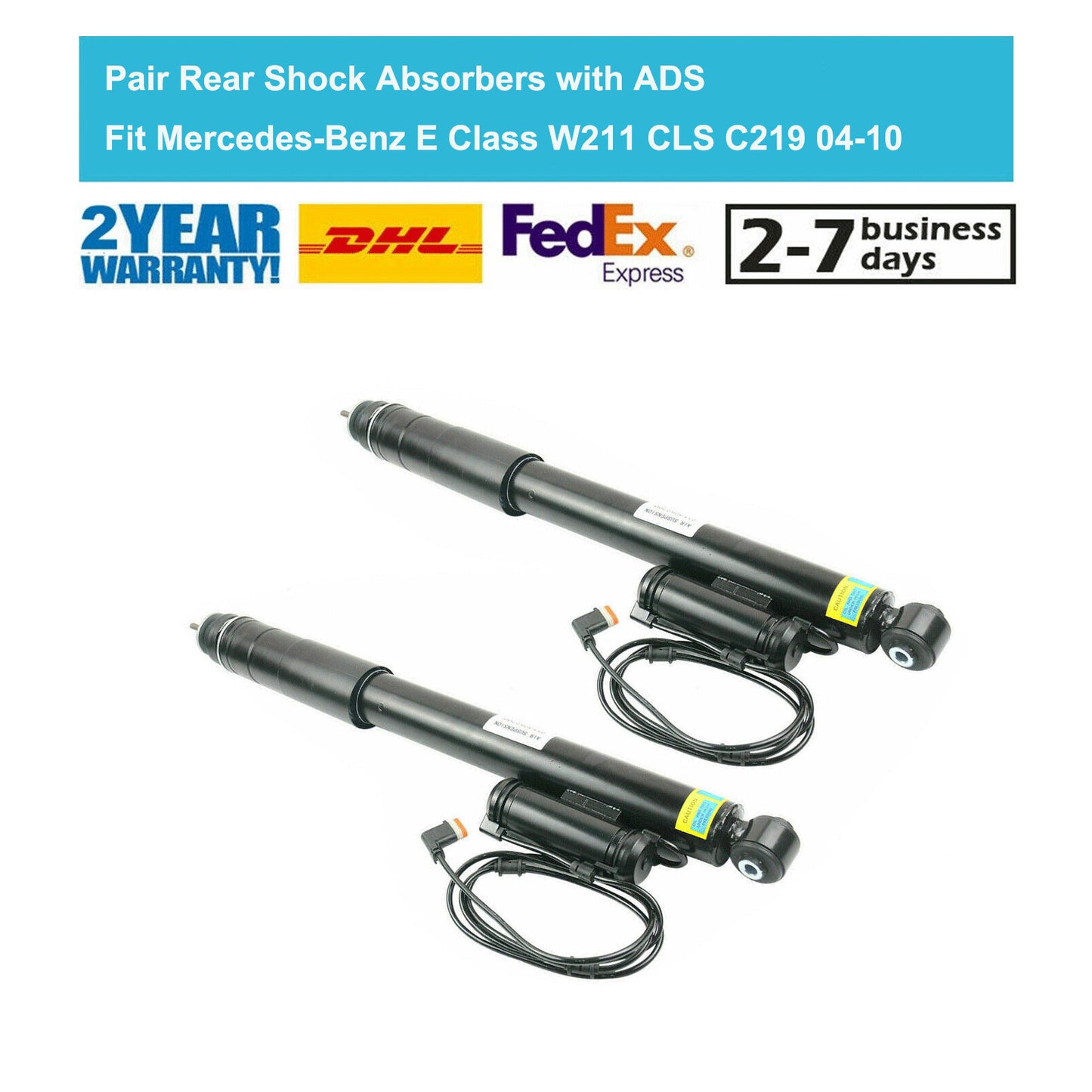 2PCS Rear Gas Shock Absorber Fit for Benz E-Class W211 E350 E500 C219 CLS350 CLS500