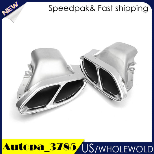 Rear Exhaust Muffler Pipe Tip for Mercedes-Benz W205 C-Class C250 C300 C450 AMG