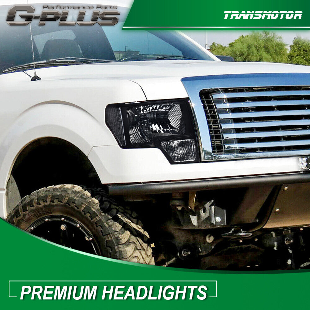 Suitable for 2009-2014 for Ford F-150 factory style headlights (left and right lights)