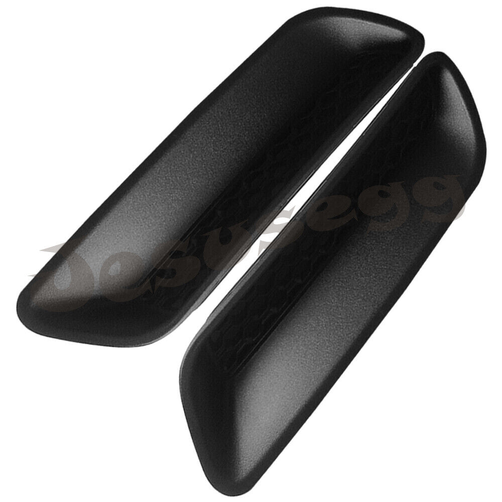 2x Black Side Hood Bezel Cover Trim Fit for Dodge for Ram 1500 2010-2019 Left+Right