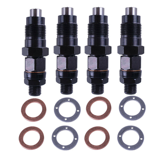 4pcs Diesel Fuel Injectors Set For Surf Hilux 2L-TE 2.4 L Durability Black New