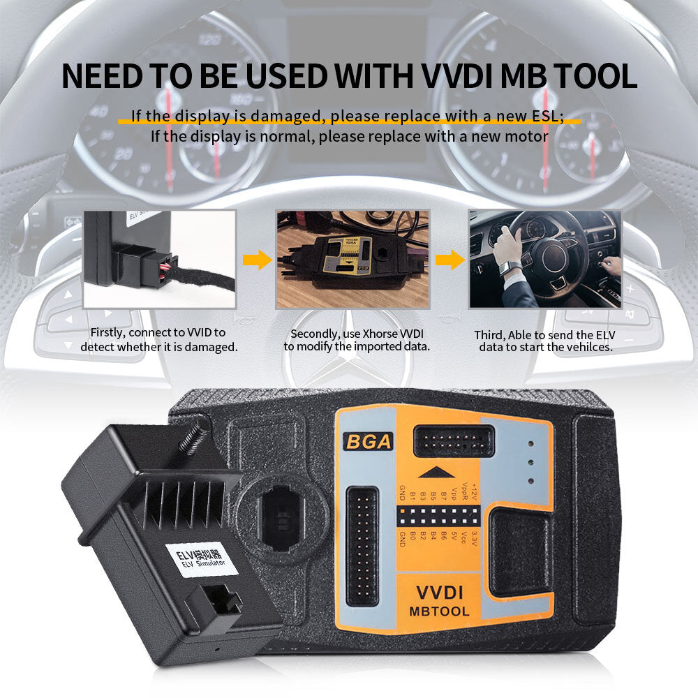 ELV Emulator ESL XDMB11EN for Benz W204/W207/W212 Work With VVDI MB Tools