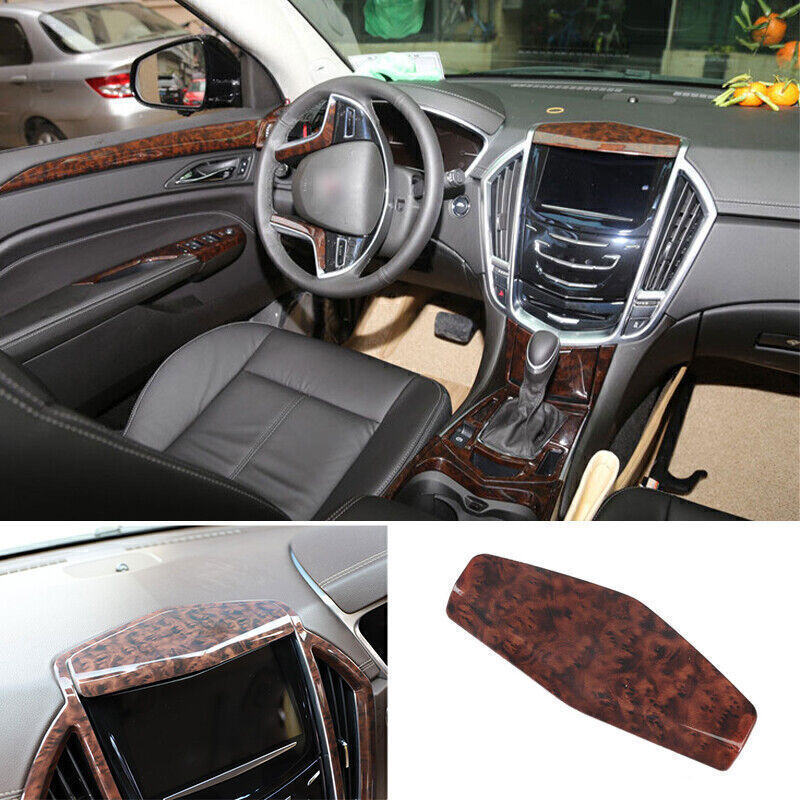 1P Console Navigation Upper Strip Cover Trim for Cadillac SRX 2010-12 Wood Grain