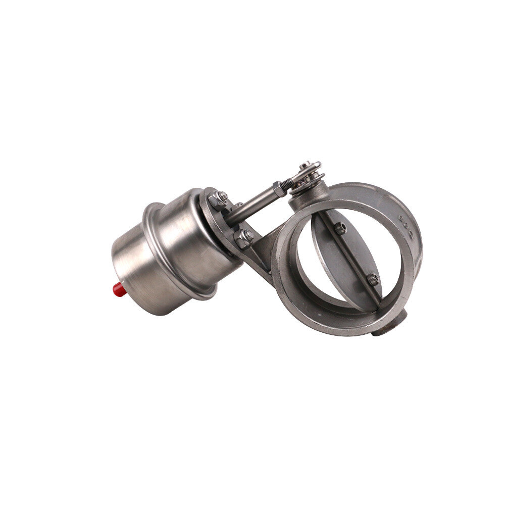 1pc 2.5 63mm Exhaust Control Valve Set Vacuum Actuator OPEN Style Pipe Downpipe