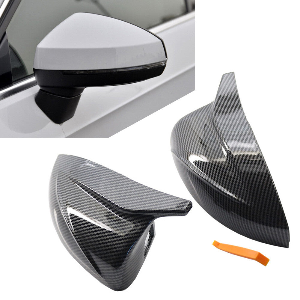 for Audi A3 S3 with Assist Light 2014 2015 2016-2020 2x Side Mirror Cap Cover