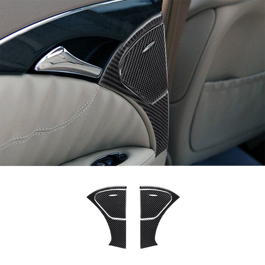 Carbon Fiber Rear Door Armrest Cover Trim for Mercedes-Benz W211 2003-2009