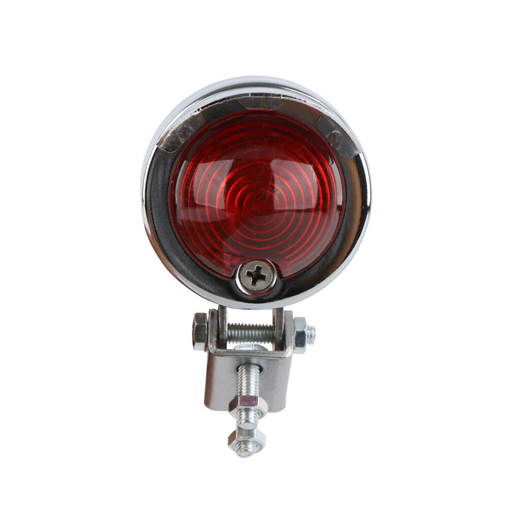 Motorcycle LED taillight brake taillight stop chrome for Bobber Cafe Racer