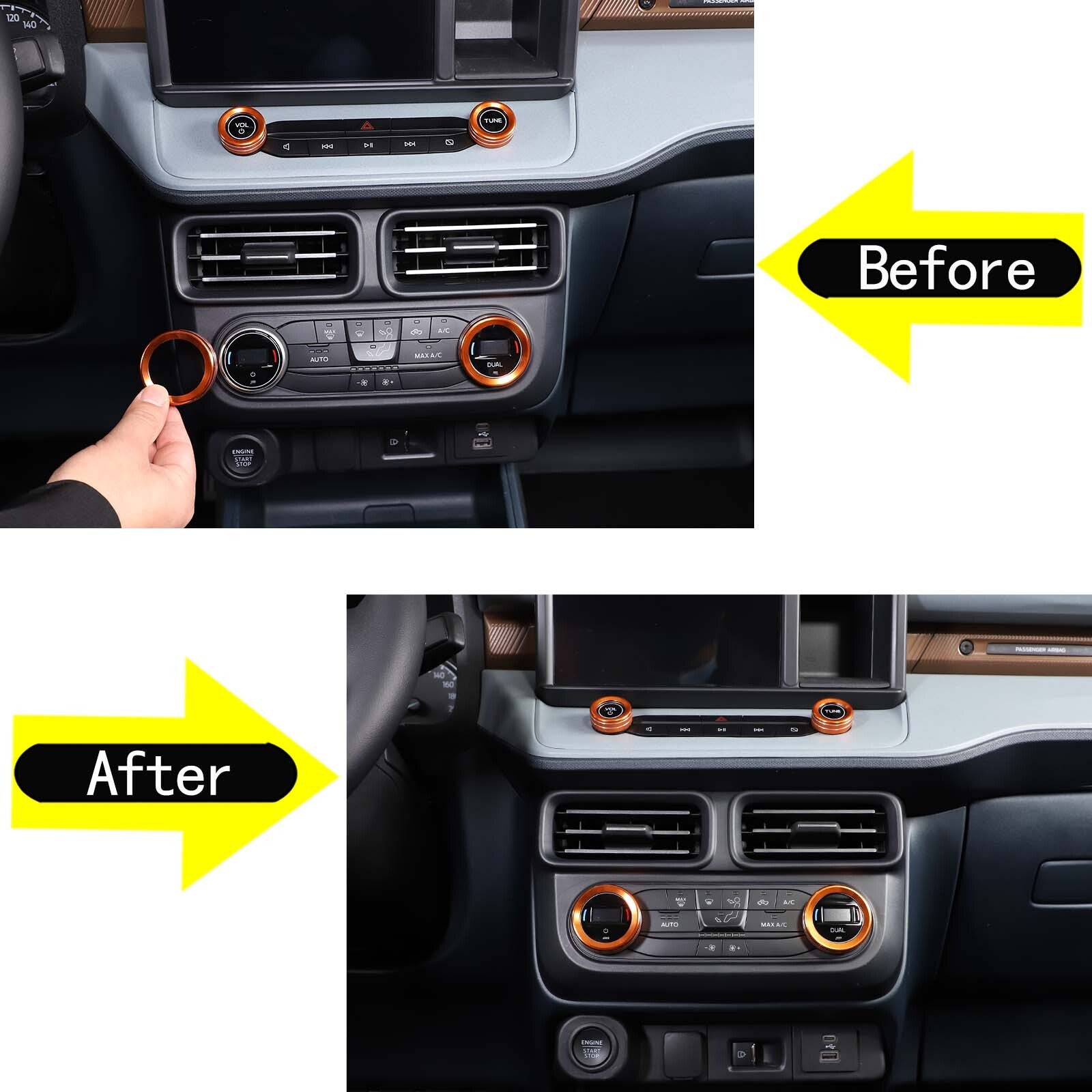 Interior door and window switch cover trim suitable for Land Rover for Range Rover Sport 2014-17