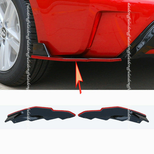 2ForToyota for Corolla 2019-2023 Rear Bumpers Lip Side Skirt Splitter Corner Guards