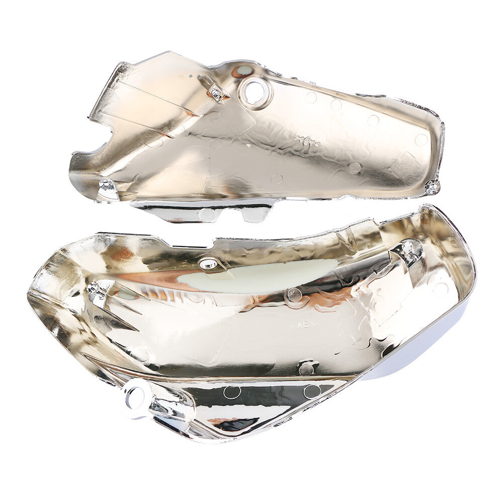 A pair of side battery shrouds made of chrome alloy are suitable for Suzuki Volusa C50 VL800