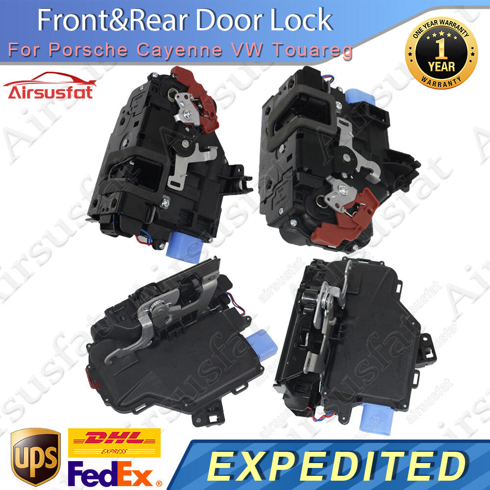 4x FrontRear Door Lock Latch Actuators for Porsche for Cayenne for Volkswagen Touareg